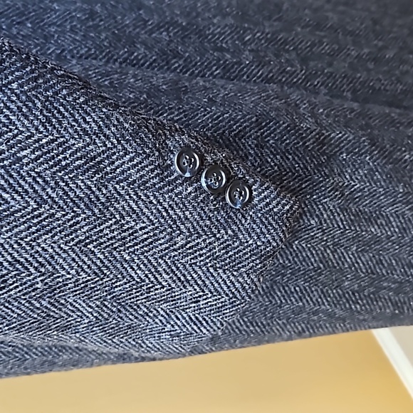 HART SCHAFFNER & MARX COAT BRILLS TRENCH PURE VIRGIN WOOL MEN'S VINTAGE - Picture 6 of 11